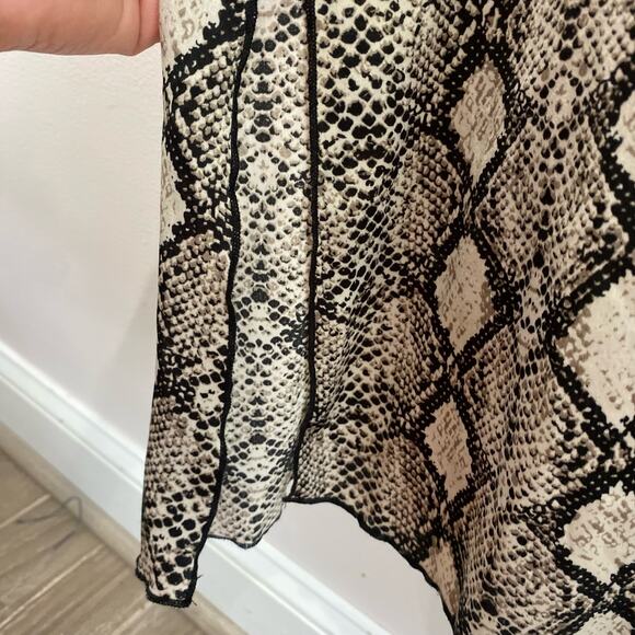 See You Monday Snake Print Slip Midi Dress Size Small - Picture 6 of 12